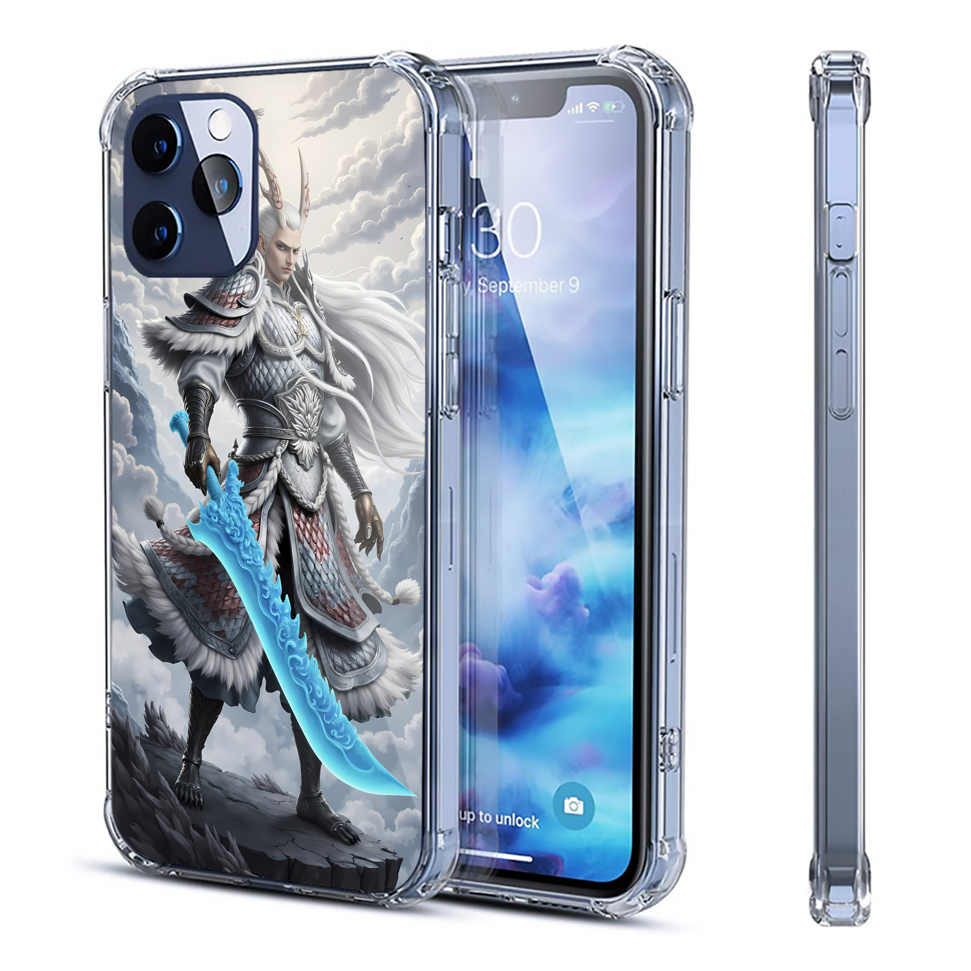 （画像用） Ne Zha 2 ナタ 魔童の大暴れ 【iPhone 12シリーズ対応】透明スマホケース（クリアソフトケース）